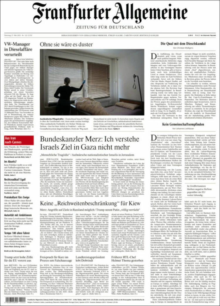 Portada de Frankfurter Allgemeine (Germany)