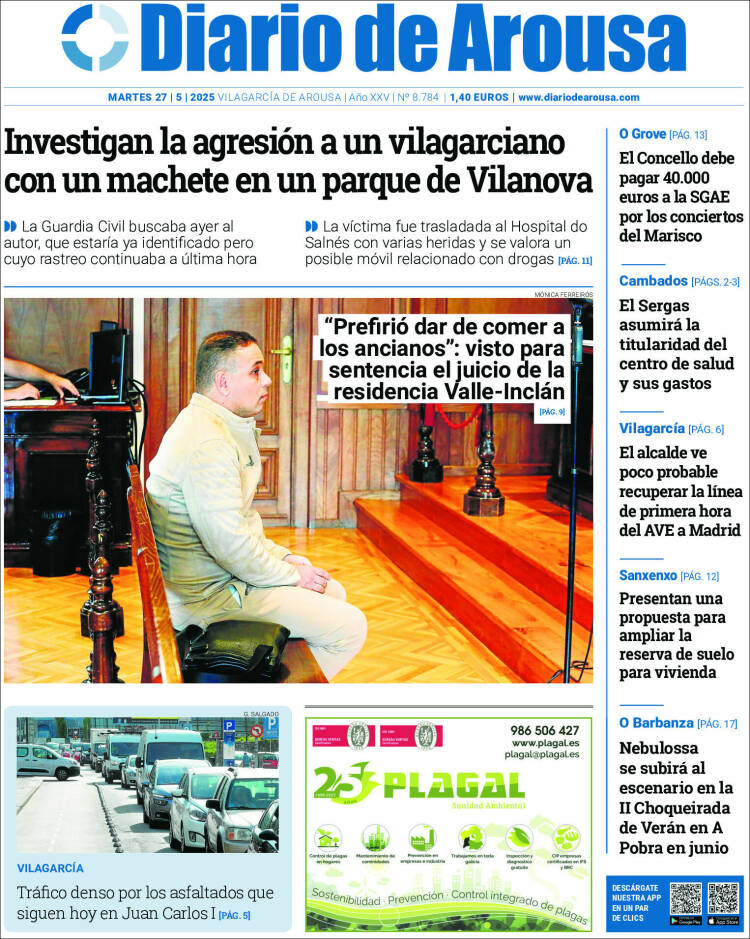 Portada de Diario de Arousa (España)