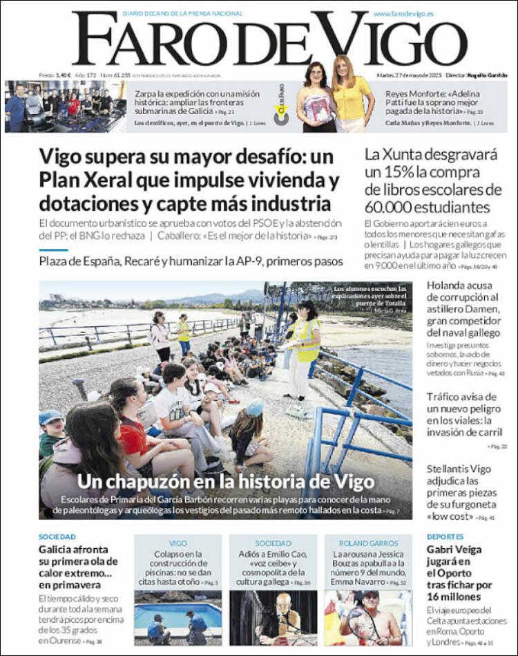 Portada de Faro de Vigo (Spain)