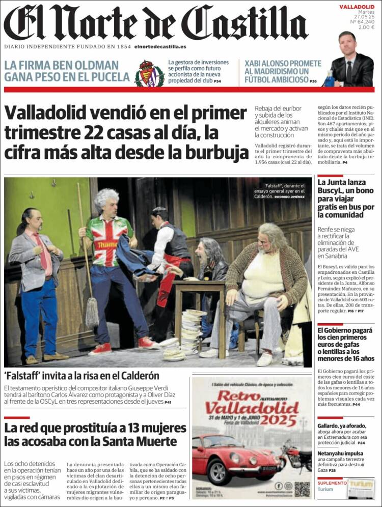 Portada de Norte de Castilla - Valladolid (España)