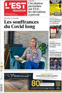 Portada de L'Est Republicain (France)