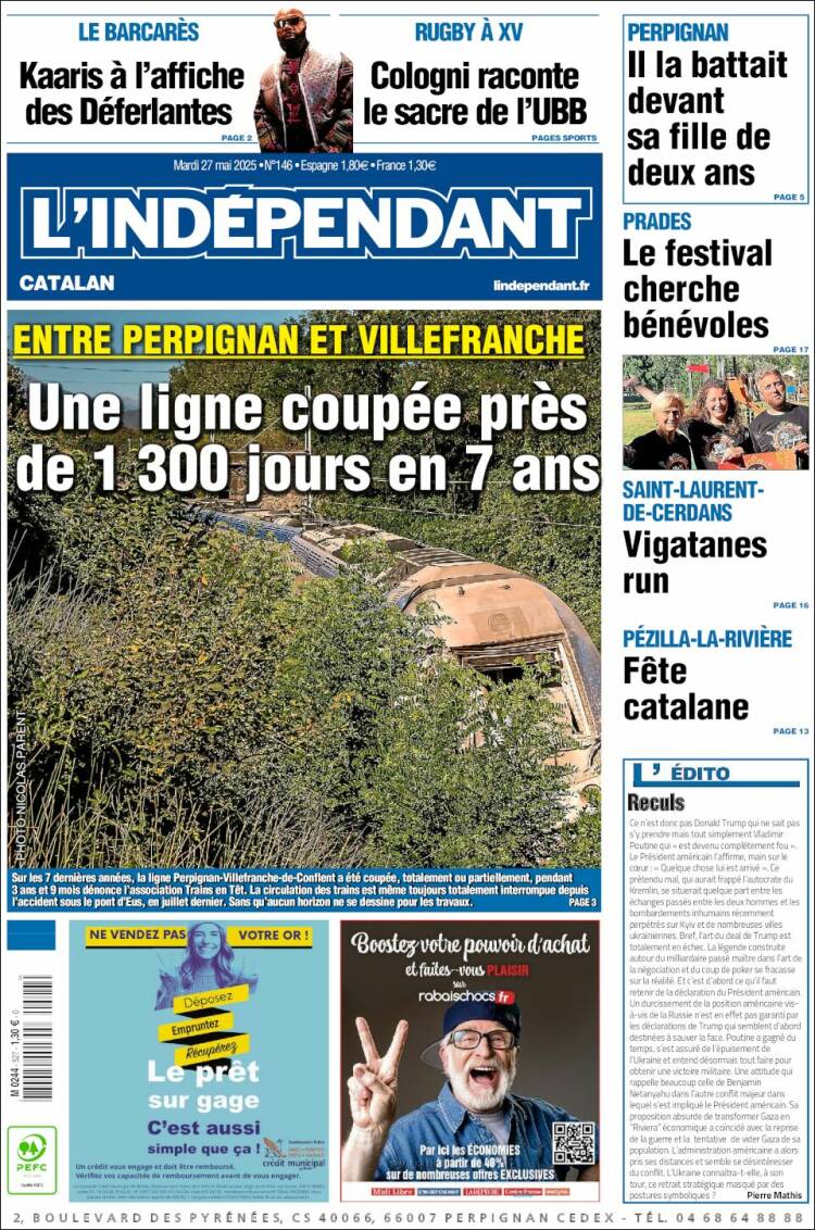 Portada de Le Indépendant (France)