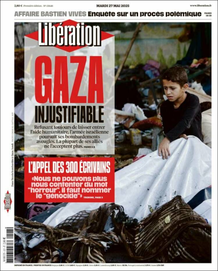 Portada de Libération (France)