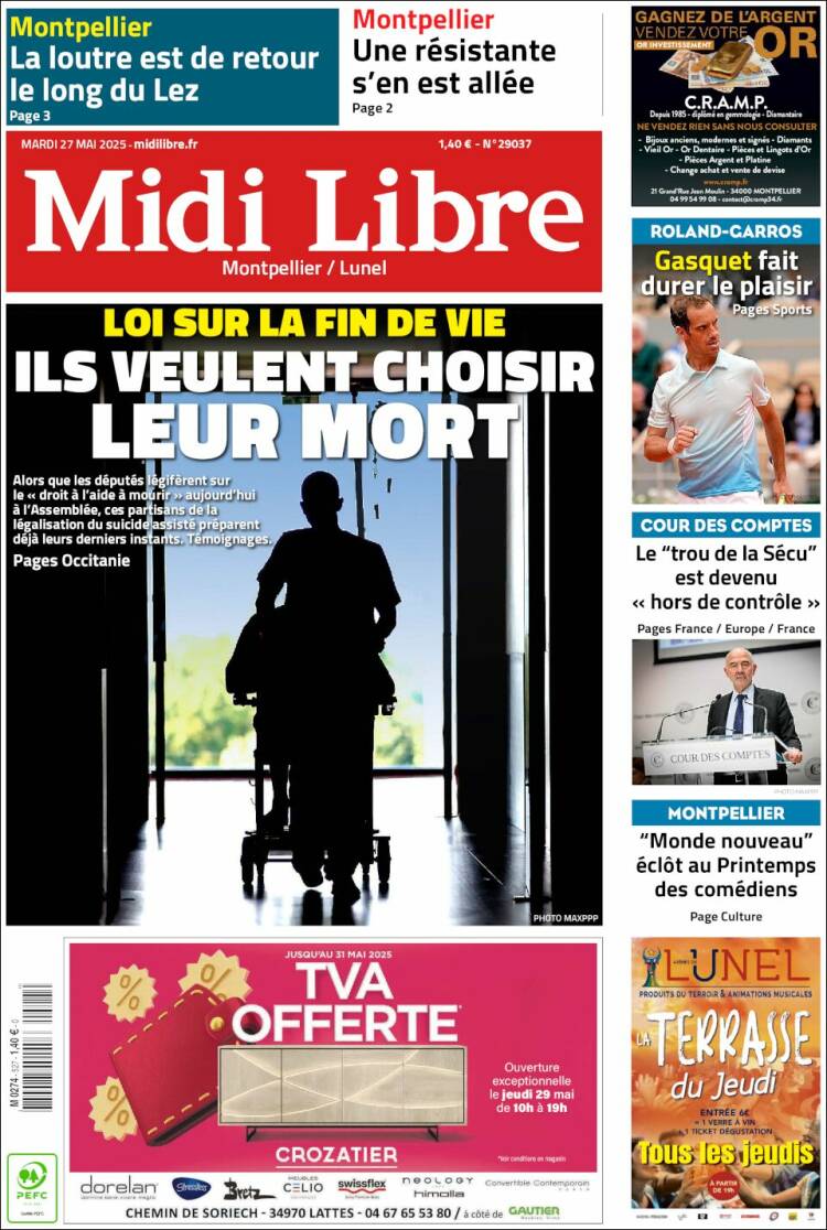Portada de Midi Libre (France)