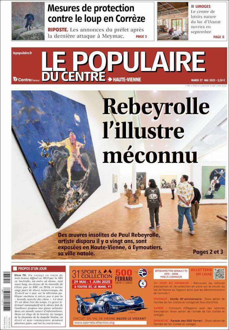 Portada de Le Populaire du Centre (France)