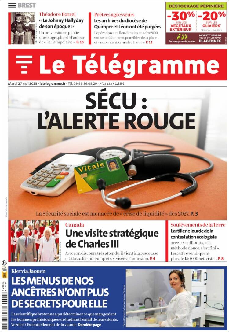 Portada de Télégramme (France)
