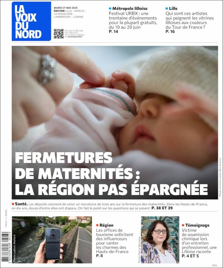 Portada de La Voix du Nord (France)