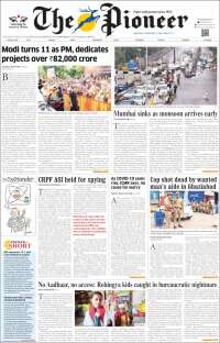 Portada de The Pioneer (India)