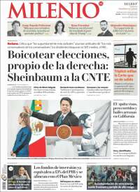 Portada de Milenio (México)