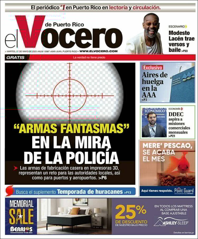 Portada de Vocero (Puerto Rico)