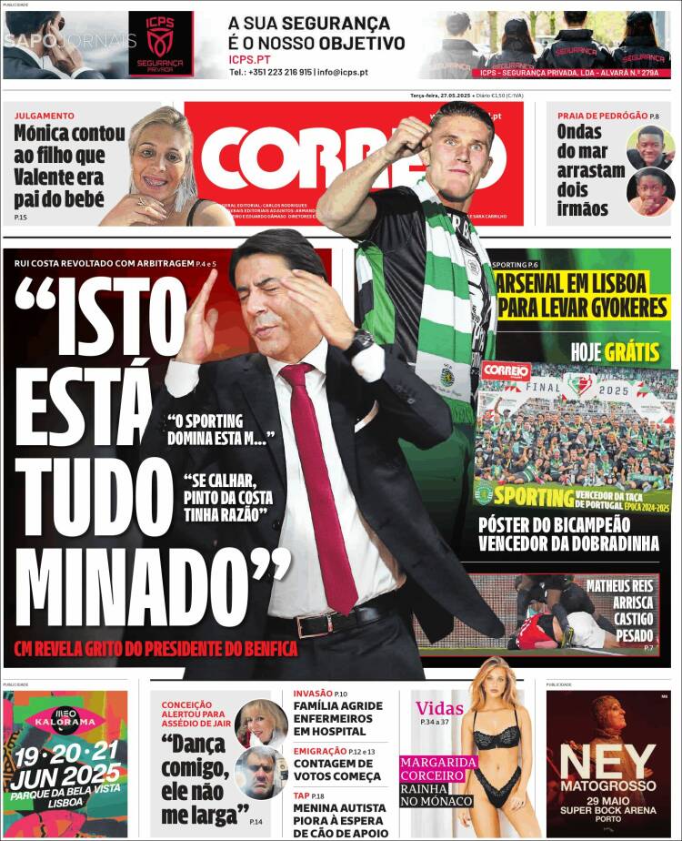 Portada de Correio da Manhã (Portugal)