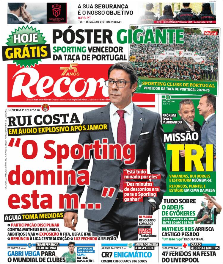 Portada de Record (Portugal)