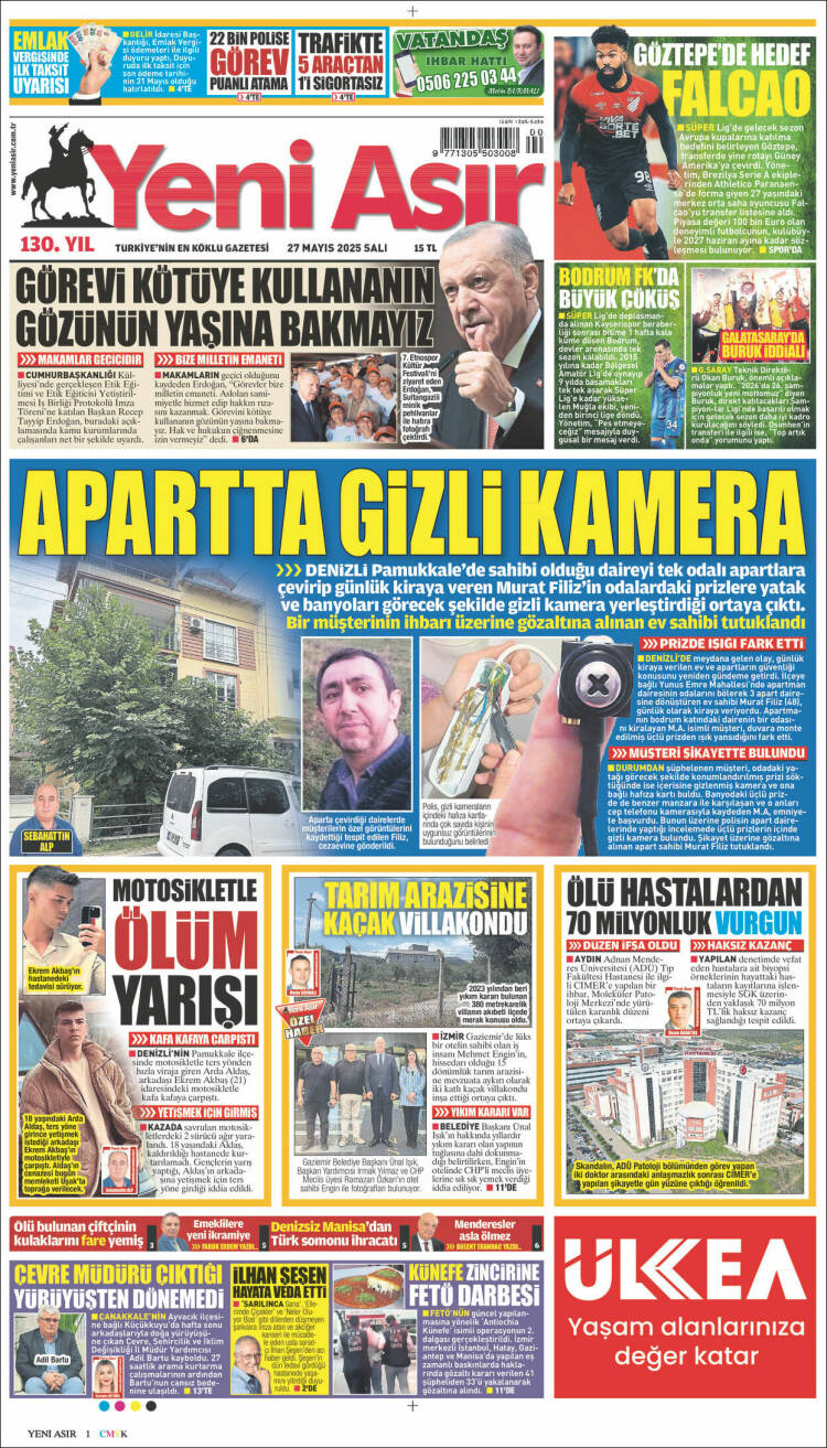Portada de Yeni Asır (Turkey)
