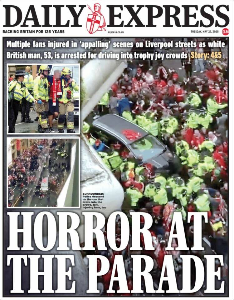 Portada de Daily Express (United Kingdom)