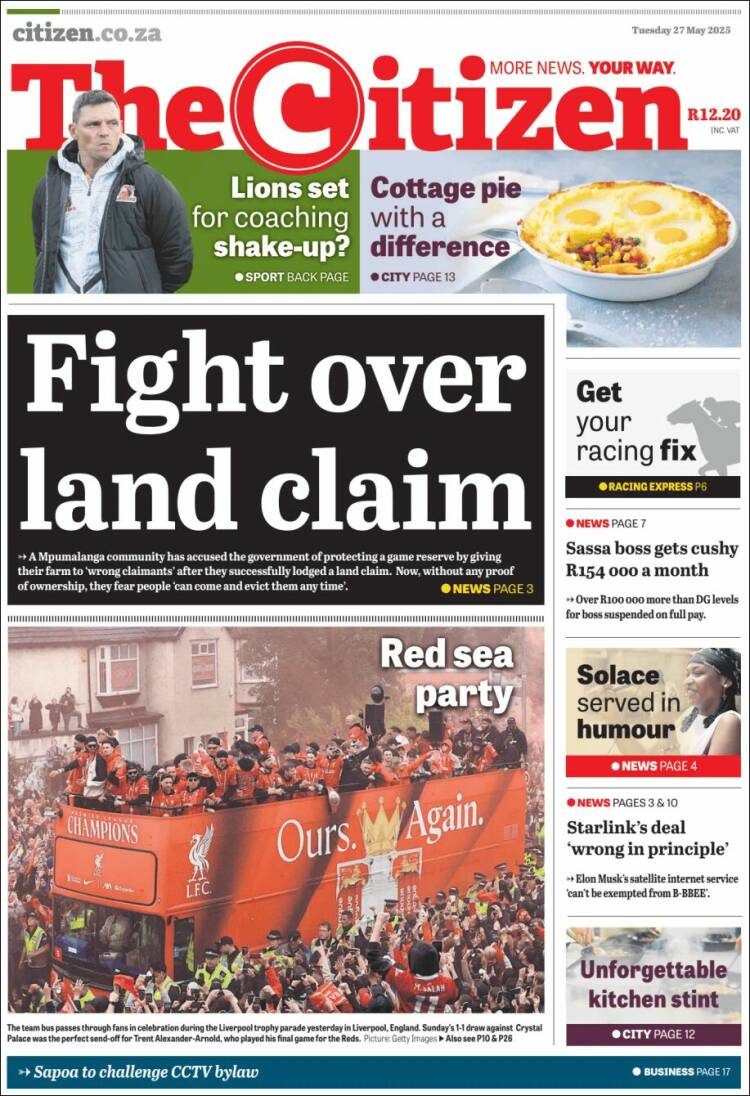 Portada de The Citizen (South Africa)