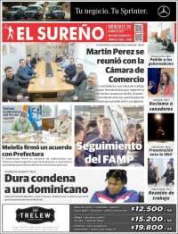 Portada de Diario El Sureño (Argentina)