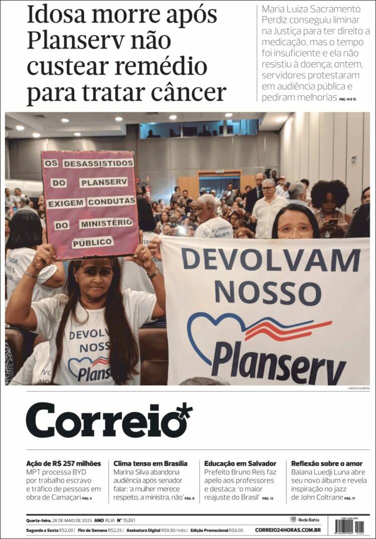 Portada de Correio* (Brasil)
