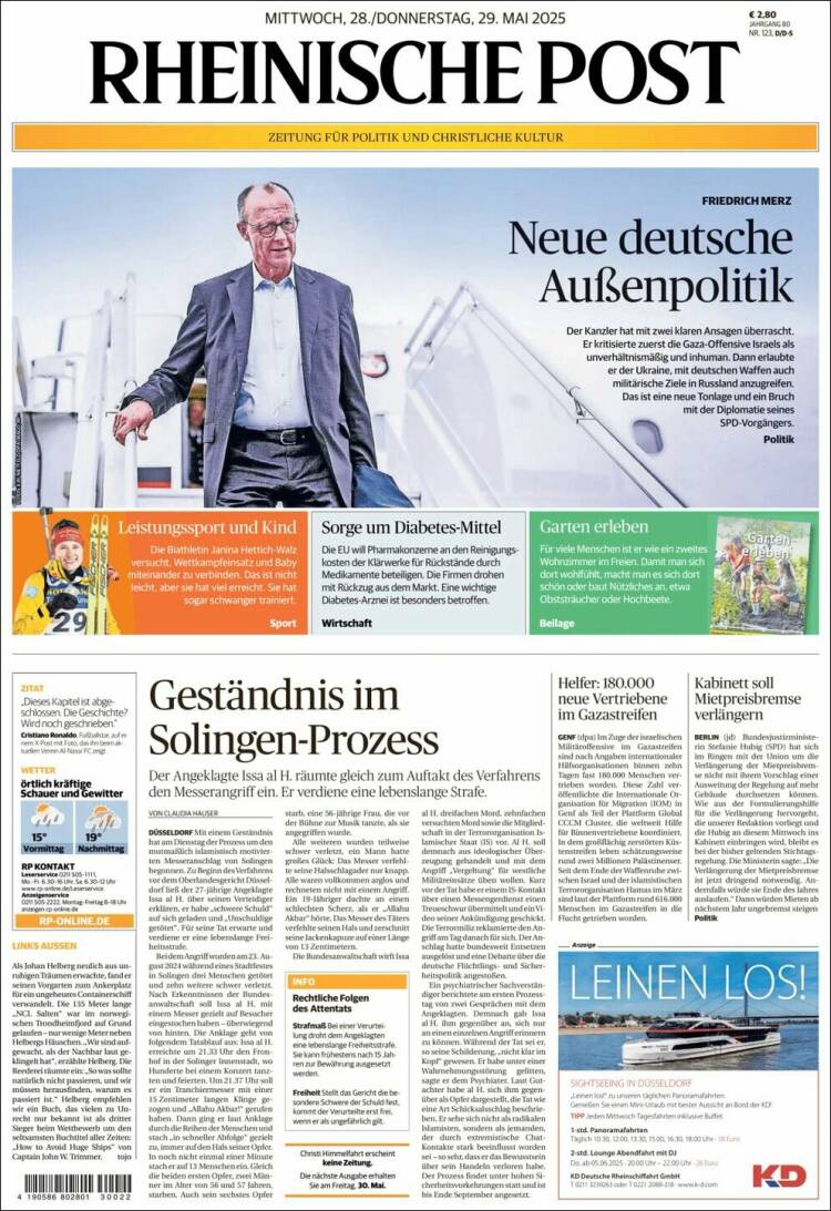 Portada de Rheinische Post (Germany)