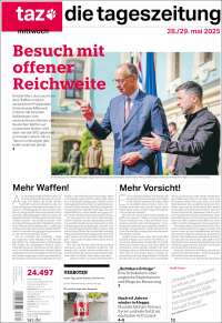 Portada de Die Tageszeitung (Germany)