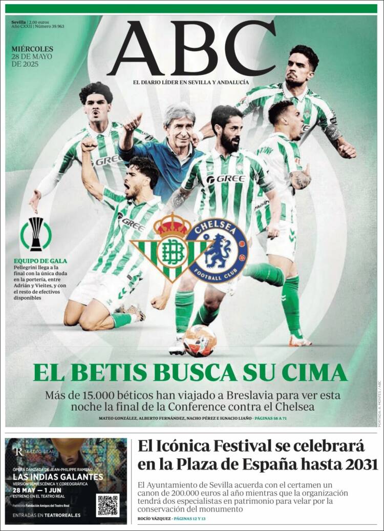 Portada de ABC - Sevilla (Spain)
