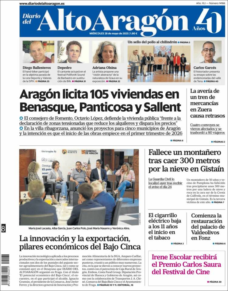 Portada de Diario del AltoAragón (Spain)