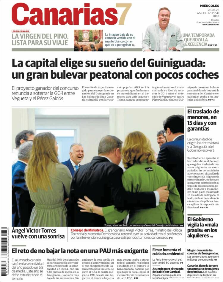 Portada de Canarias 7 (Spain)