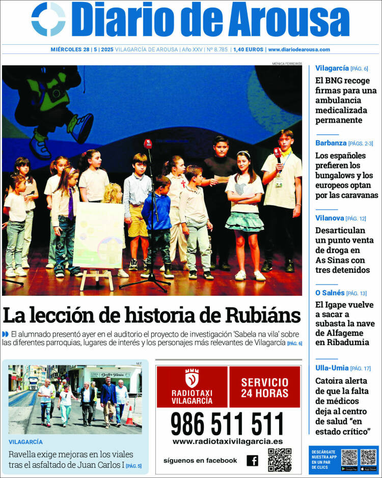 Portada de Diario de Arousa (Spain)