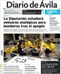Portada de Diario de Ávila (Spain)