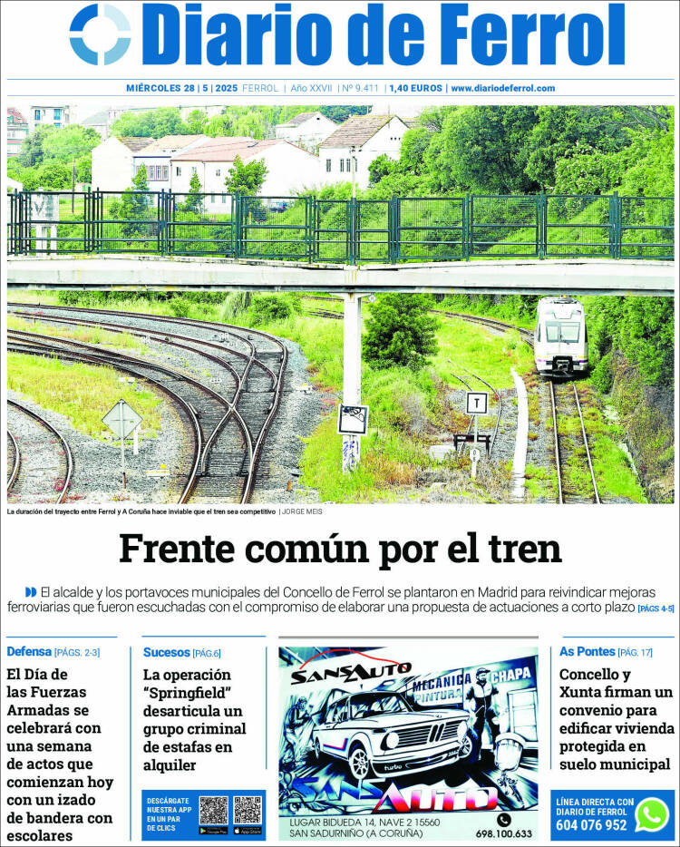 Portada de Diario de Ferrol (Spain)