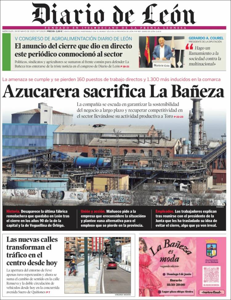 Portada de Diario de León (Spain)