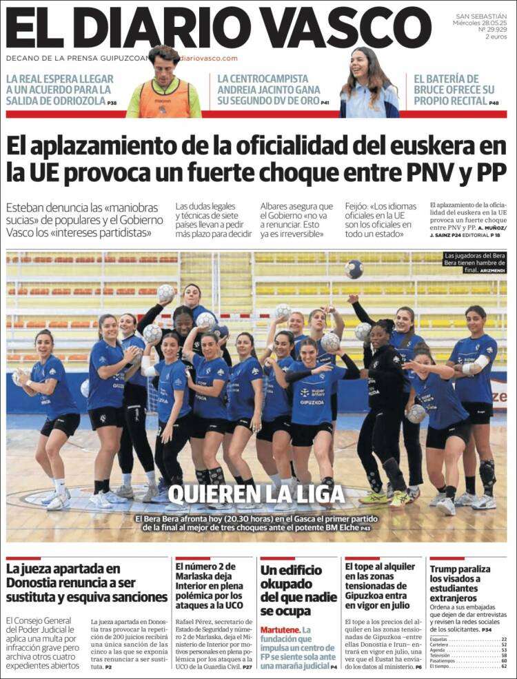 Portada de Diario Vasco (Spain)