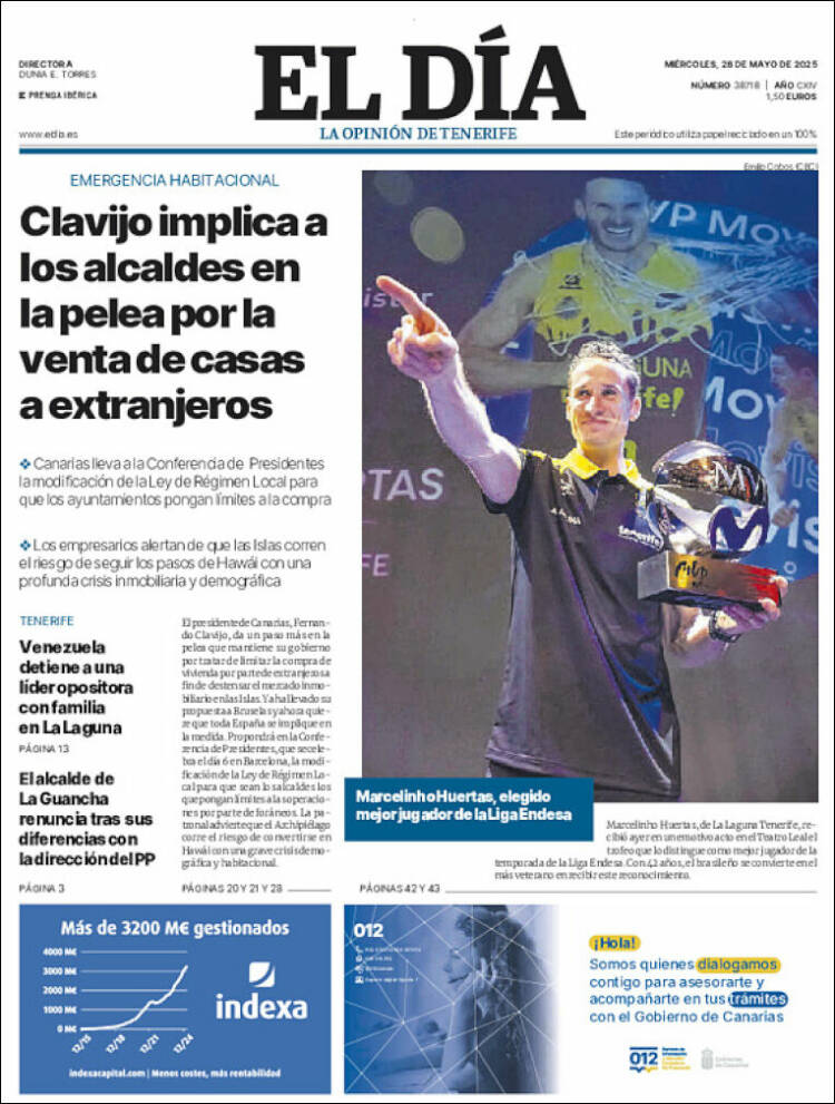 Portada de El Día (Spain)
