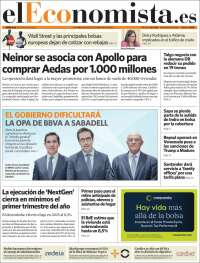 Portada de El Economista (Spain)