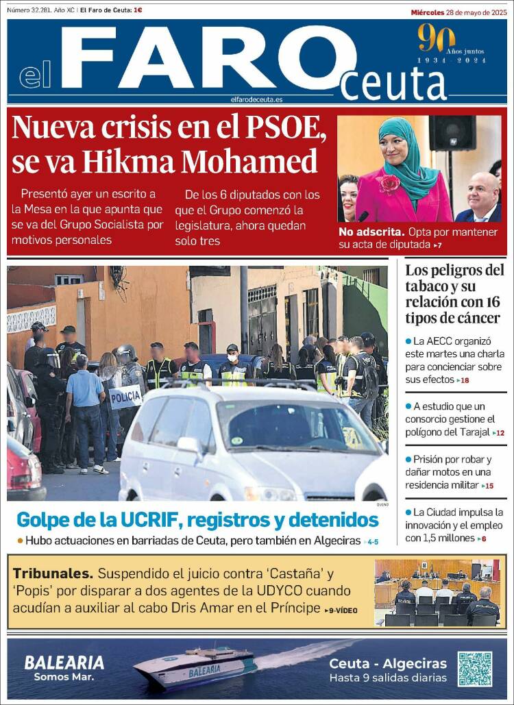 Portada de El Faro de Ceuta (Spain)