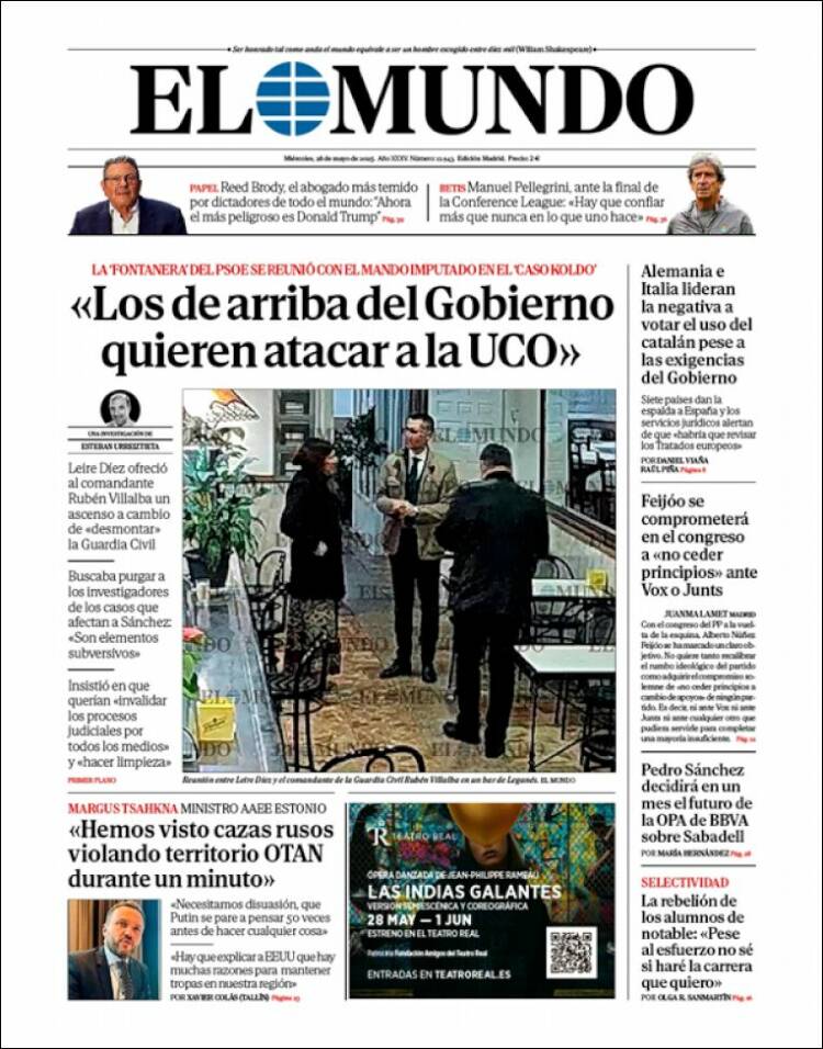 Portada de El Mundo (Spain)