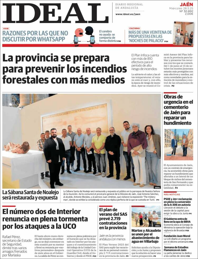 Portada de El Ideal de Jaén (Spain)