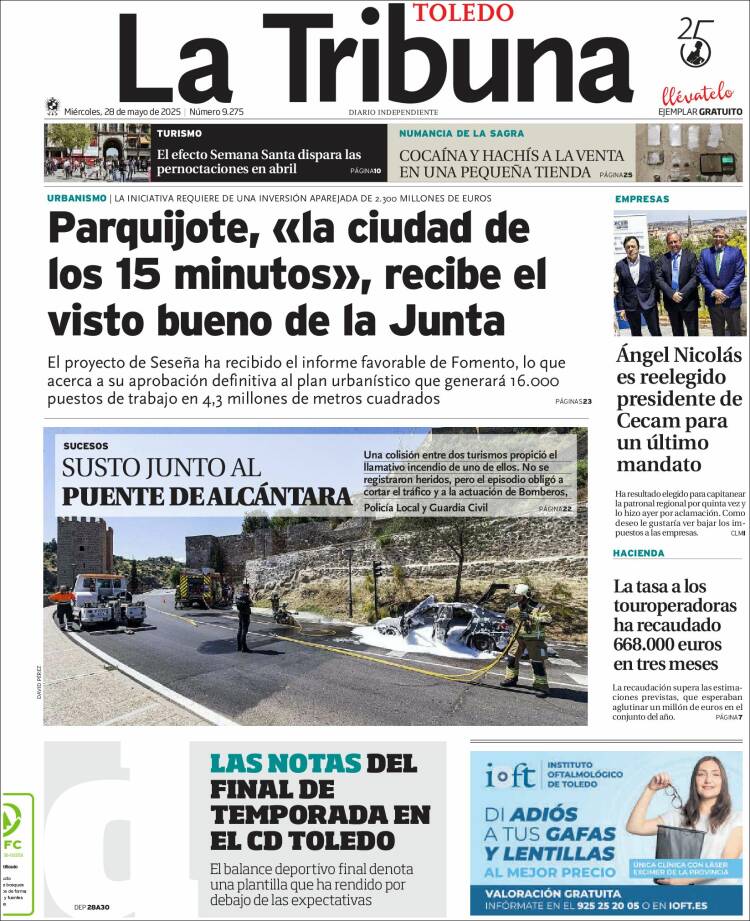 Portada de La Tribuna de Toledo (Spain)