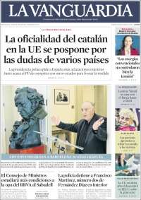 Portada de La Vanguardia (Spain)