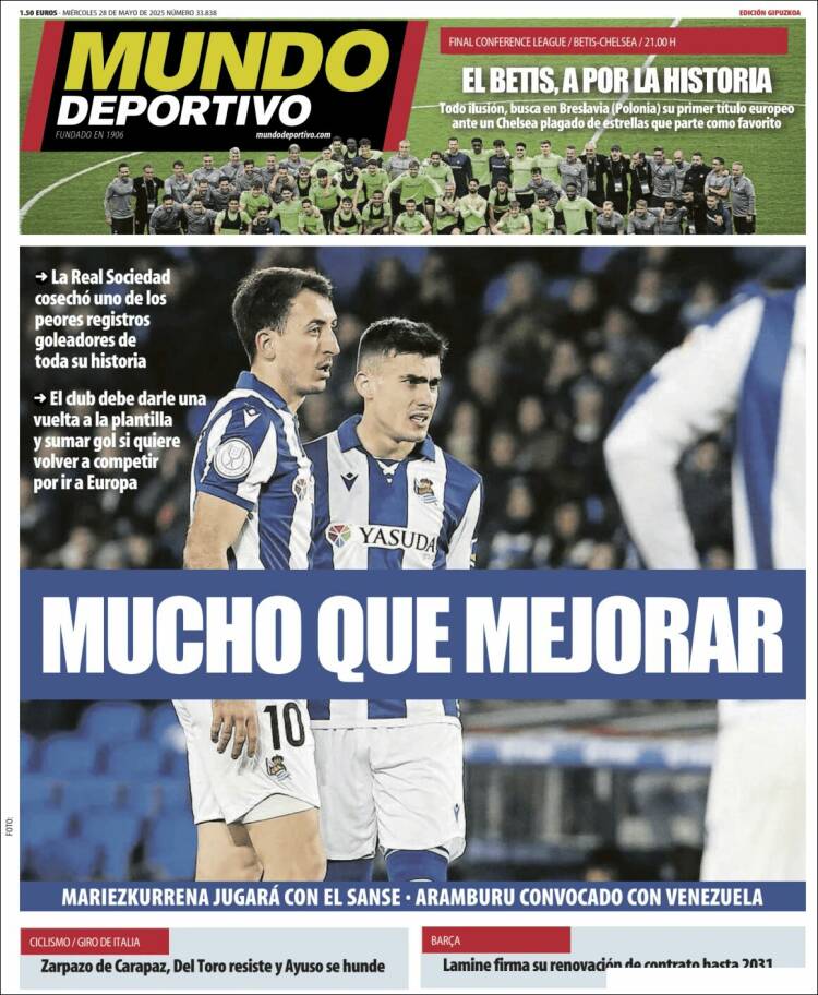 Portada de Mundo Deportivo Gipuzkoa (Spain)