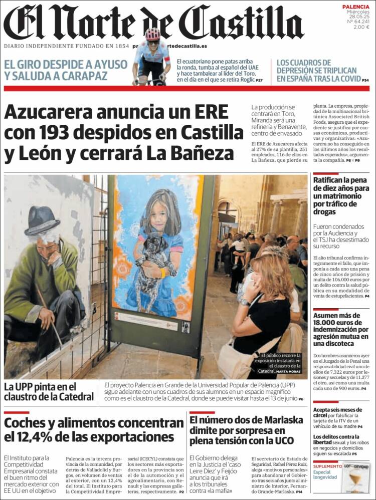 Portada de Norte de Castilla - Palencia (Spain)