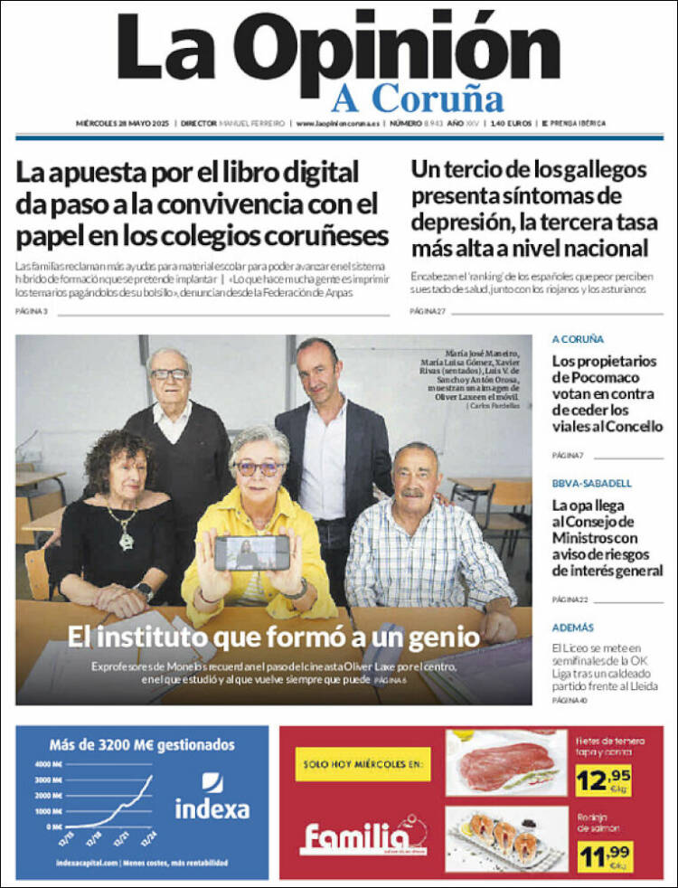 Portada de La Opinión de A Coruña (Spain)