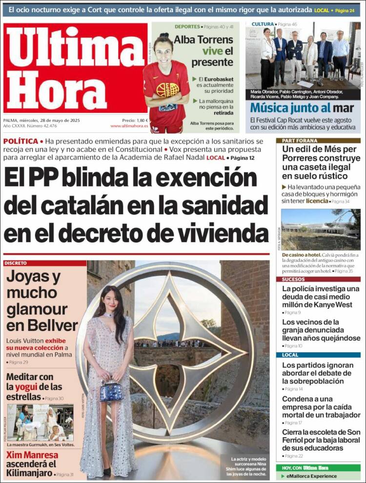 Portada de Última Hora (Spain)