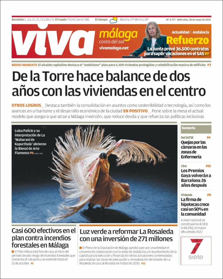 Portada de Viva Málaga (Spain)
