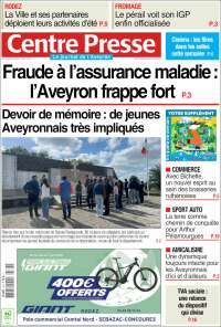 Portada de Centre Presse (France)