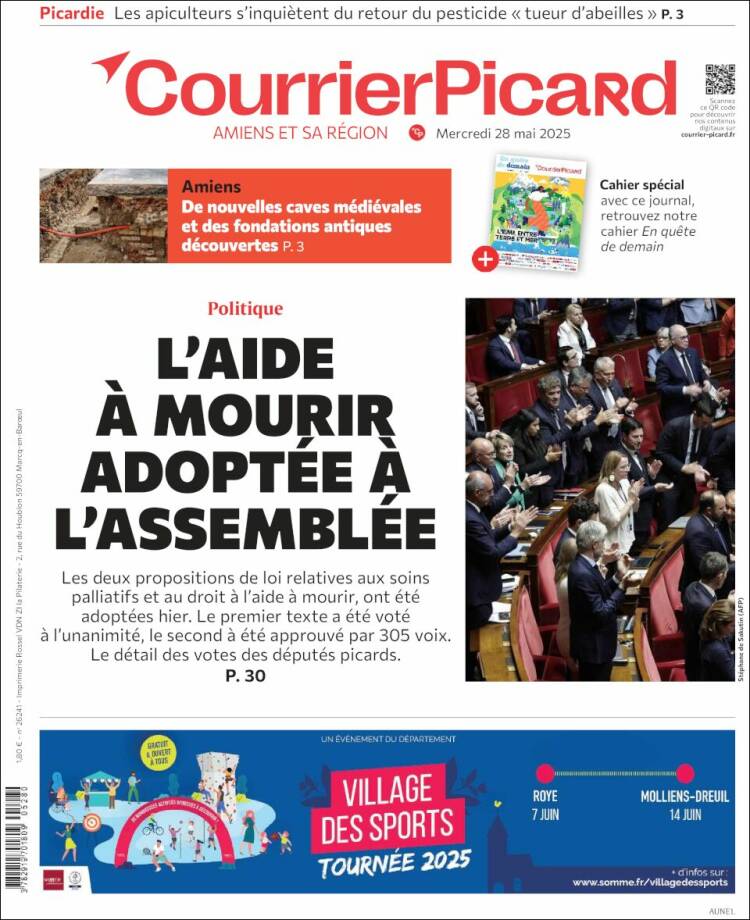 Portada de Courrier Picard (France)