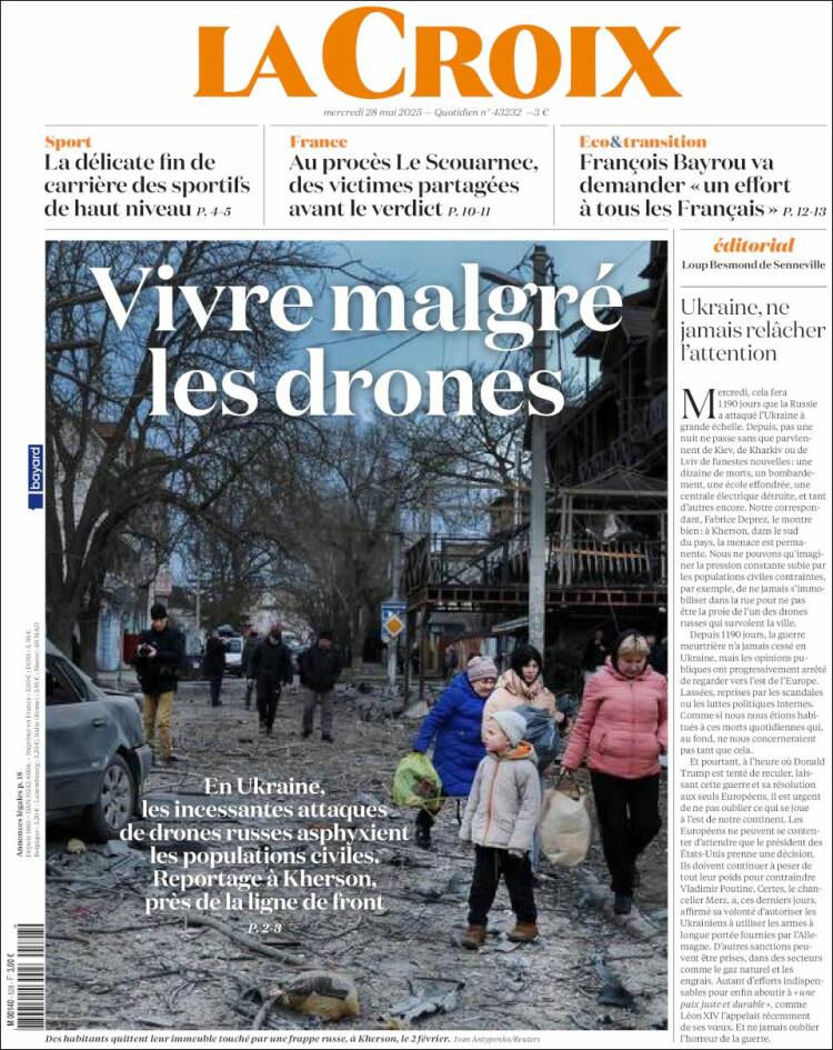 Portada de La Croix (France)