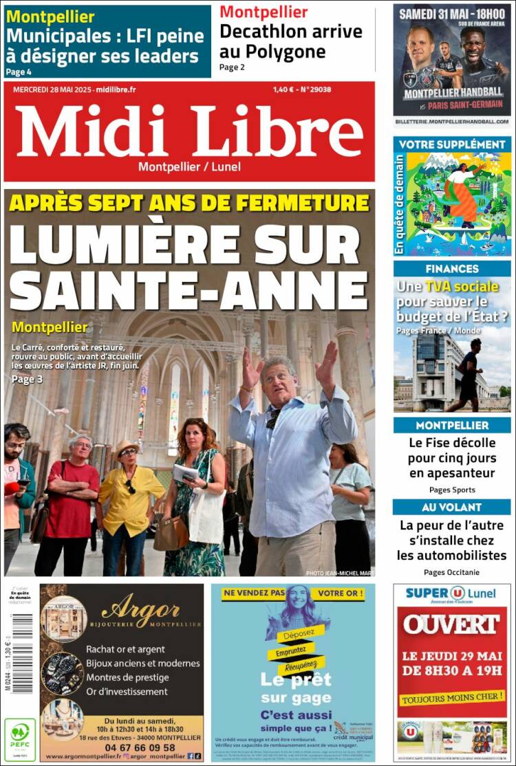 Portada de Midi Libre (France)