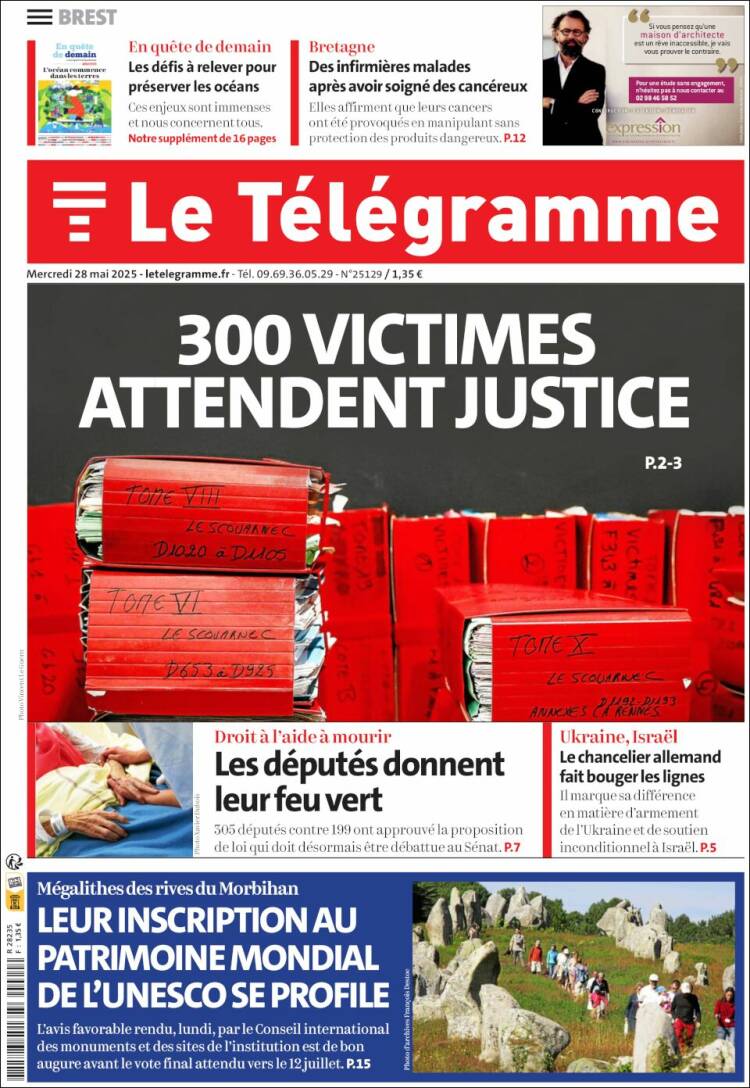 Portada de Télégramme (France)