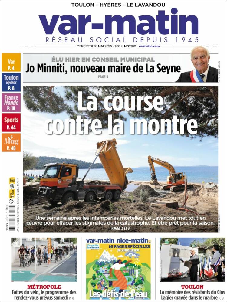 Portada de Var-Matin (France)