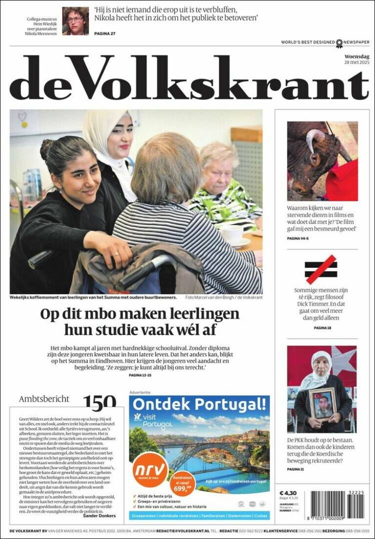 Portada de De Volkskrant (Netherlands)
